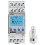 THEBEN - Interrupteur crépusculaire dig.+ horloge cell. mur. 230V 50-60HZ 1-99KLUX 1CO 16 - 7554