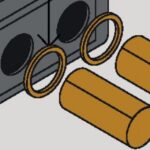 Joints circulaires et tubes de raccordement du climatiseur fixe sans unité extérieure