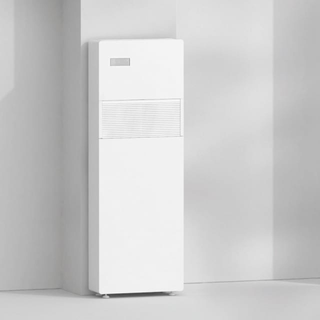 THERMOCOMFORT Climatiseur fixe vertical 12HP Climatiseur fixe vertical sans unité extérieure blanc avec grille frontale