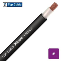 TOPCABLE - H07RN8-F alimentation souple classe 5 caoutchouc 90° AD8 AG2 750V noir 1X300 - XTREM1X300 B 1000