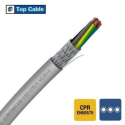 Détails visibles de Câble de contrôle blindé 4G2,5 mm² 1 kV vert/jaune pour Câbles blindés