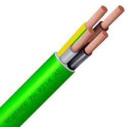 TOPCABLE - TOXFREE RZ1-K câble d'alimentation souple LSOH 1kV B2ca s1ad1a1 vert 4G35mm² AD8 - RZ1-K4G35-B2CA B 1000