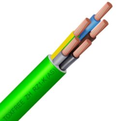 Câble d'alimentation souple 5G150 mm² vert, configuration visible