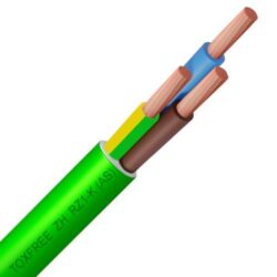 TOPCABLE - TOXFREE RZ1-K câble d'alimentation souple LSOH 1kV Cca s1ad1a1 vert 3G2