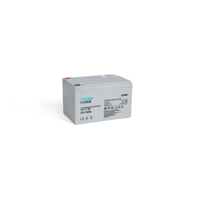 Batterie TRADEFORCE 12V 12Ah Batterie au plomb étanche 12V 12Ah avec bornes Faston 6,35