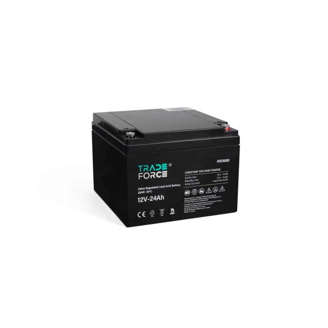 TRADEFORCE - 12V 24Ah 20HR batterie au plomb-acide étanche TRADEFORCE - 12V 24Ah 20HR batterie au plomb-acide étanche