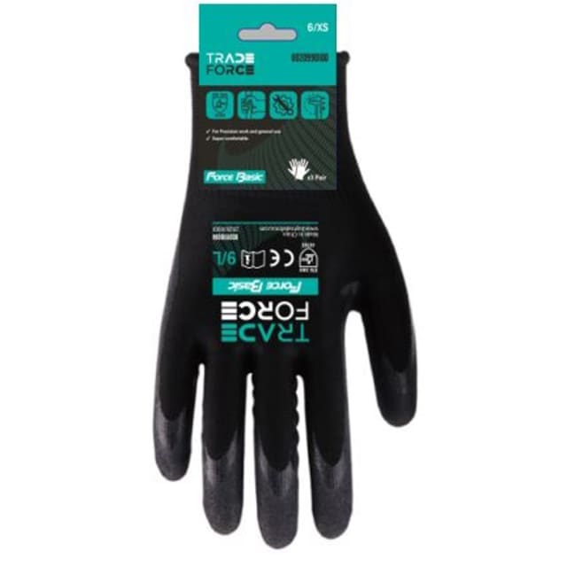 TRADEFORCE - 3 paires de gants Force Basic TRADEFORCE - 3 paires de gants Force Basic