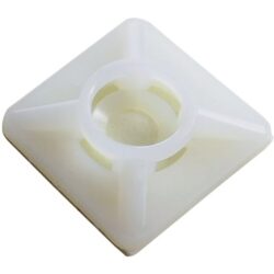 Base autocollante carrée 20x20 mm pour collier, configuration visible
