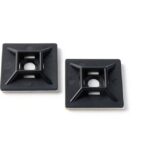 TRADEFORCE - Base carrée autocollante pour collier de serrage 4