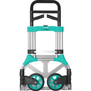 TRADEFORCE - Chariot télescopique pliable en aluminium avec une capacité de charge de 200 kg - 0012030001