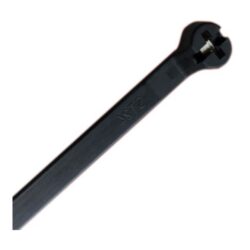 Collier de serrage inox UV noir mm, en Matière synthétique avec pigments métalliques