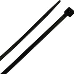Collier de serrage UV noir 200 x 2,5 mm, configuration visible