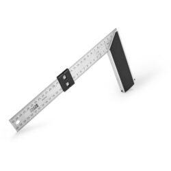 Équerre de menuisier inox 300x175 mm, configuration visible