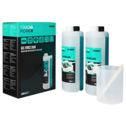 Gel bicomposant isolant IP68 pour boîte de jonction avec deux flacons et gobelet doseur