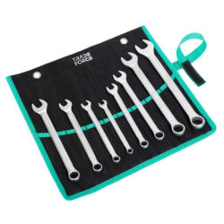 Détails visibles de Jeu de clés mixtes en chrome vanadium 8 à 19 mm pour Clés, clés a cliquet