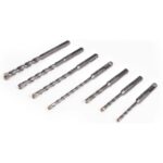TRADEFORCE - Jeu de foret à percussion SDS-Plus Carbide 40CR 5-12x110-160mm - 0118420006