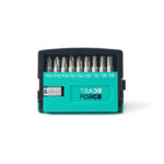 TRADEFORCE - Jeu d'embouts 1/4'' avec porte-embout - 10 pièces - 0021200019