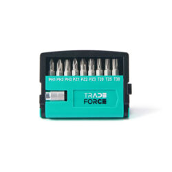 TRADEFORCE - Jeu d'embouts 1/4'' avec porte-embout - 10 pièces - 0021200019