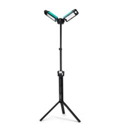 Détails visibles de Lampe de chantier LED rechargeable sur trépied 5000 lm IK07 pour Éclairage de chantier