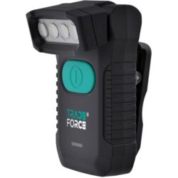 Lampe de travail LED rechargeable avec clip, configuration visible