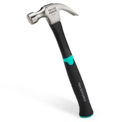 Détails visibles de Marteau arrache-clou manche fibre de verre 460 g pour Chasse, goupille