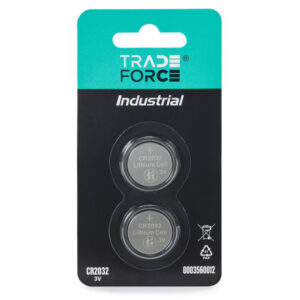 TRADEFORCE - Pile bouton Lithium 3V CR2032 - blister 2 pcs. - 0003560012