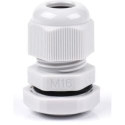 Détails visibles de Presse-étoupe M16 polyamide gris clair 4,5-8,5 mm pour Presse-étoupes