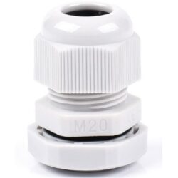 Presse-étoupe M20 polyamide gris clair 6-11 mm, configuration visible