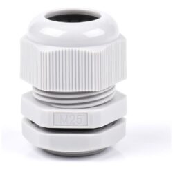 Presse-étoupe M25 polyamide gris clair 10-16 mm, configuration visible