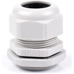 Presse-étoupe M40 polyamide gris clair 20-27 mm, configuration visible