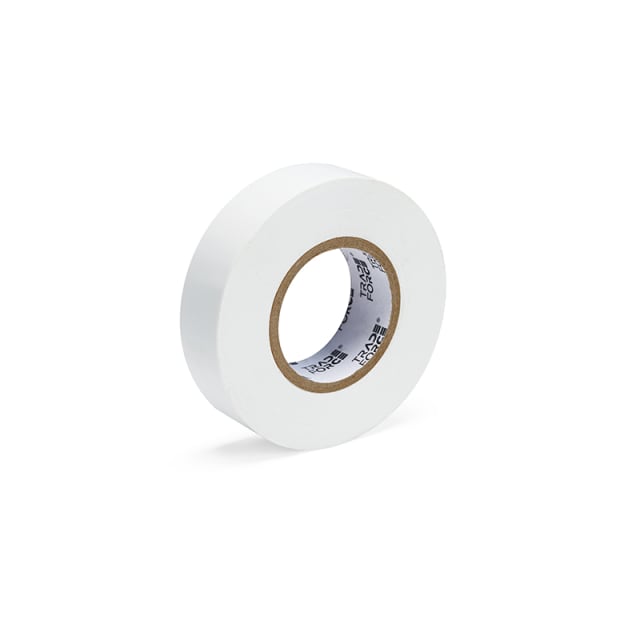 TRADEFORCE - Ruban isolant électrique 19mm x 20m blanc - 0001280011 TRADEFORCE - Ruban isolant électrique 19mm x 20m blanc - 0001280011