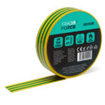 TRADEFORCE - Ruban isolant électrique 19mm x 20m jaune/vert - 0001280086 – Image 3