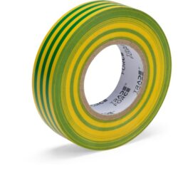 TRADEFORCE - Ruban isolant électrique 19mm x 20m jaune/vert - 0001280086