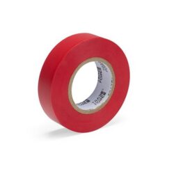 TRADEFORCE - Ruban isolant électrique 19mm x 20m rouge - 0001280012