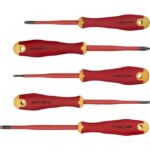 TRADEFORCE - Set de 5 tournevis isolés 1000V PH & plat - 0118150011