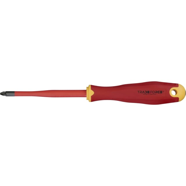 TRADEFORCE - Tournevis isolé 1000V Pozidriv PZ2x100mm TRADEFORCE - Tournevis isolé 1000V Pozidriv PZ2x100mm