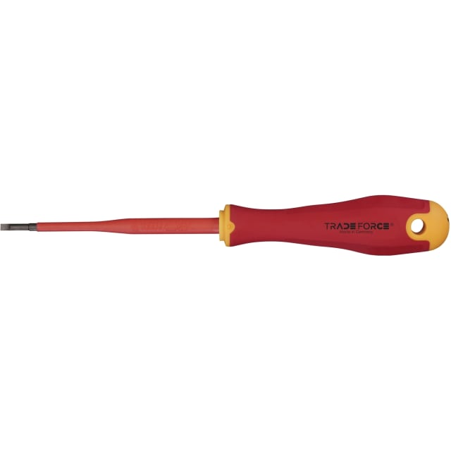 TRADEFORCE - Tournevis isolé 1000V plat 2.5x100mm TRADEFORCE - Tournevis isolé 1000V plat 2.5x100mm