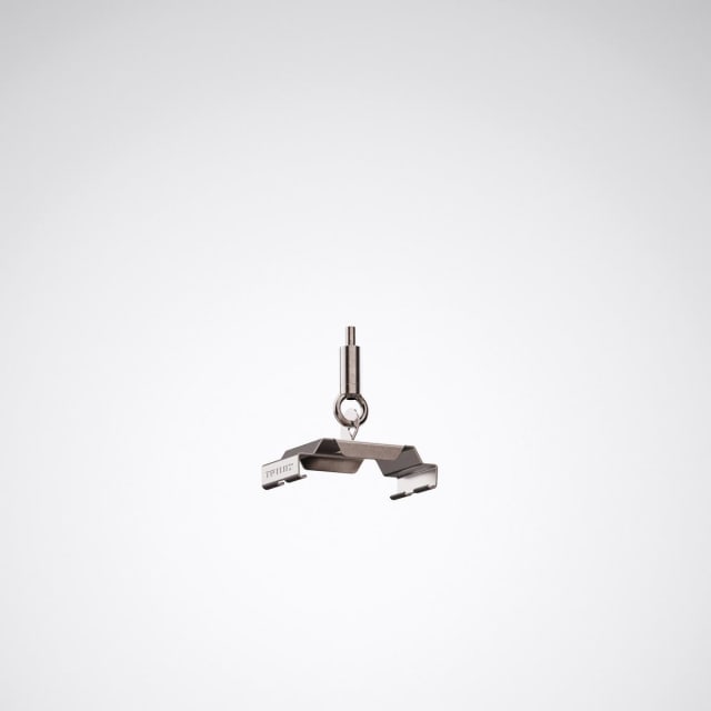 TRILUX E-Line Pro 078 Crampon de suspension Crampon de suspension pour câble acier avec étrier métallique et point d’attache central