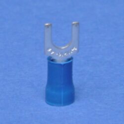 Cosse à sertir fourche M4 bleu 1,0-2,6 mm², configuration visible
