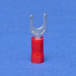 Cosse à sertir fourche M4 rouge 0,25-1,5 mm², configuration visible