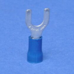 Cosse à sertir fourche M5 bleue 1,0-2,6 mm², configuration visible