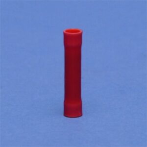 Manchon de raccordement rouge cylindrique pour fils 0,25 à 1,6 mm