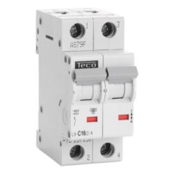 Détails visibles de Disjoncteur bipolaire 16A 4,5 kA courbe C pour Disjoncteurs bipolaires,2P
