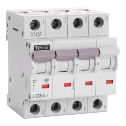 Disjoncteur 3N 32A 4,5kA courbe C, configuration visible