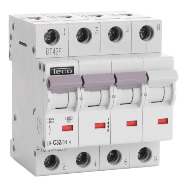 Teco - Disjoncteur Teco 3N 32A 4 Teco - Disjoncteur Teco 3N 32A 4
