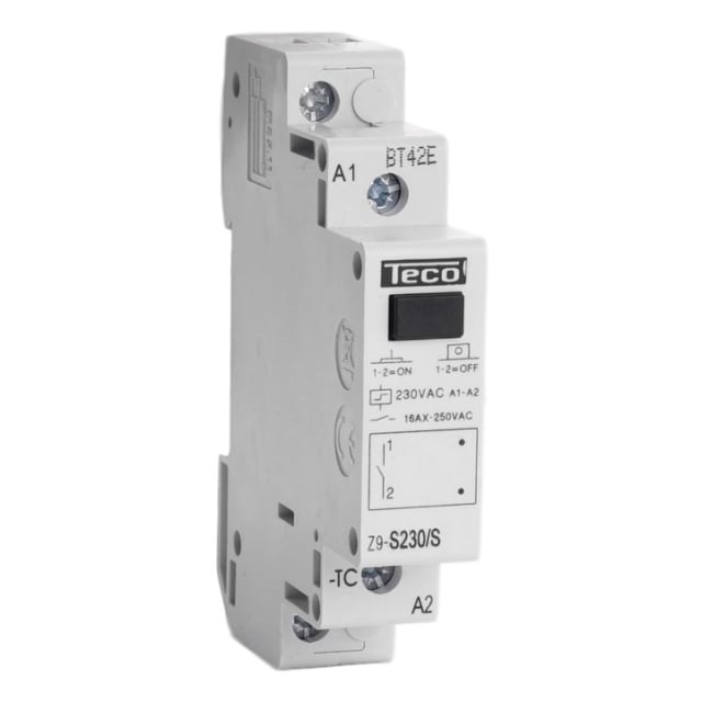 Teco - Télérupteur Teco 230VAC 16A 1NO - Z9S230S Teco - Télérupteur Teco 230VAC 16A 1NO - Z9S230S