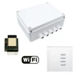 Teleco - Kit pour Éclairages et charges extérieurs.MARCHE/ARRÊT 230 VAC avec module WI-FI - GARDENSMART4