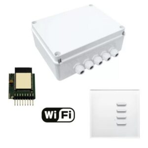 Teleco - Kit pour Éclairages et charges extérieurs.MARCHE/ARRÊT 230 VAC avec module WI-FI - GARDENSMART4