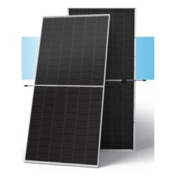 Panneau solaire bifacial verre verre 615 Wc avec cellules noires et cadre aluminium