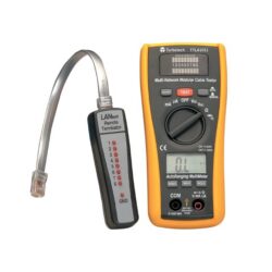 Multimètre numérique avec testeur LAN 600V, configuration visible